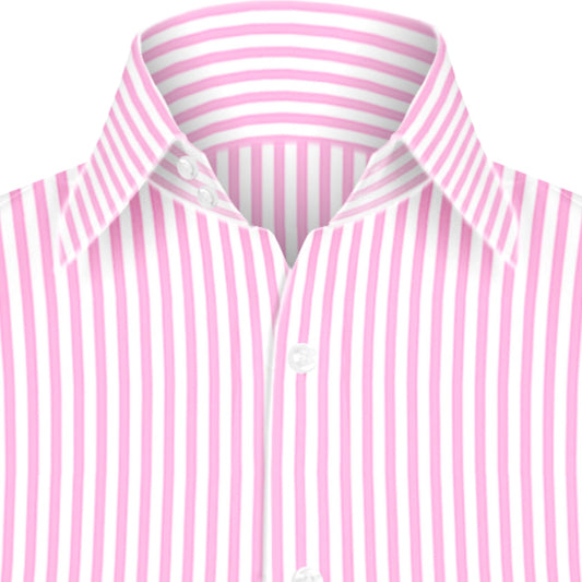 High Spread Collar Dress Shirt For Men President English Wide Spread Full Sleeves Pink Shirt Men Wedding Attire Tall Neck Windsor Collar