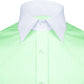 High Spread Collar Dress Shirt For Men President English Wide Spread Full Sleeves Green Shirt Men Wedding Attire Tall Neck Windsor Collar (Copy) (Copy)