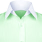 High Spread Collar Dress Shirt For Men President English Wide Spread Full Sleeves Green Shirt Men Wedding Attire Tall Neck Windsor Collar (Copy) (Copy)