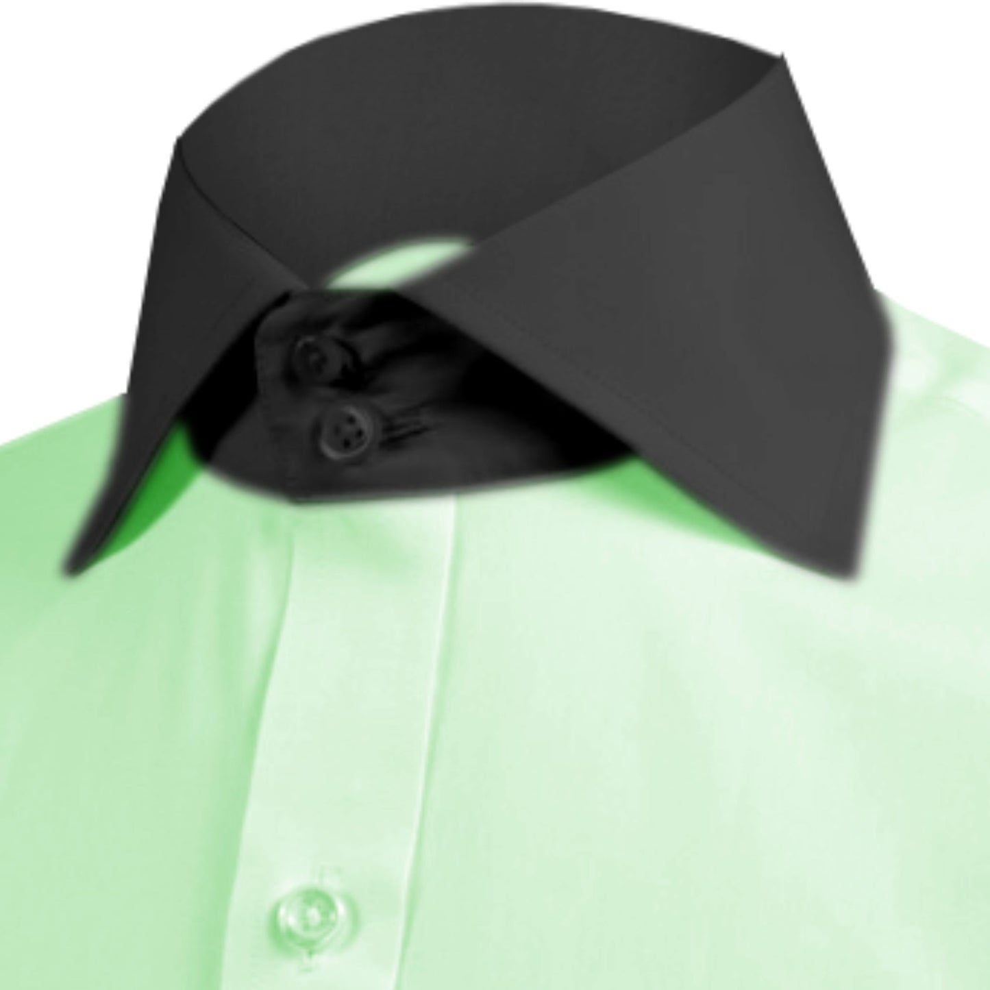 High Spread Collar Dress Shirt For Men President English Wide Spread Full Sleeves Green Shirt Men Wedding Attire Tall Neck Windsor Collar (Copy) (Copy)