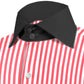 High Spread Collar Dress Shirt For Men President English Wide Spread Full Sleeves Red Shirt Men Wedding Attire Tall Neck Windsor Collar (Copy)