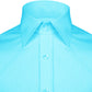 High Spread Collar Dress Shirt For Men President English Wide Spread Full Sleeves Sky Blue Shirt Men Wedding Attire Tall Neck Windsor Collar