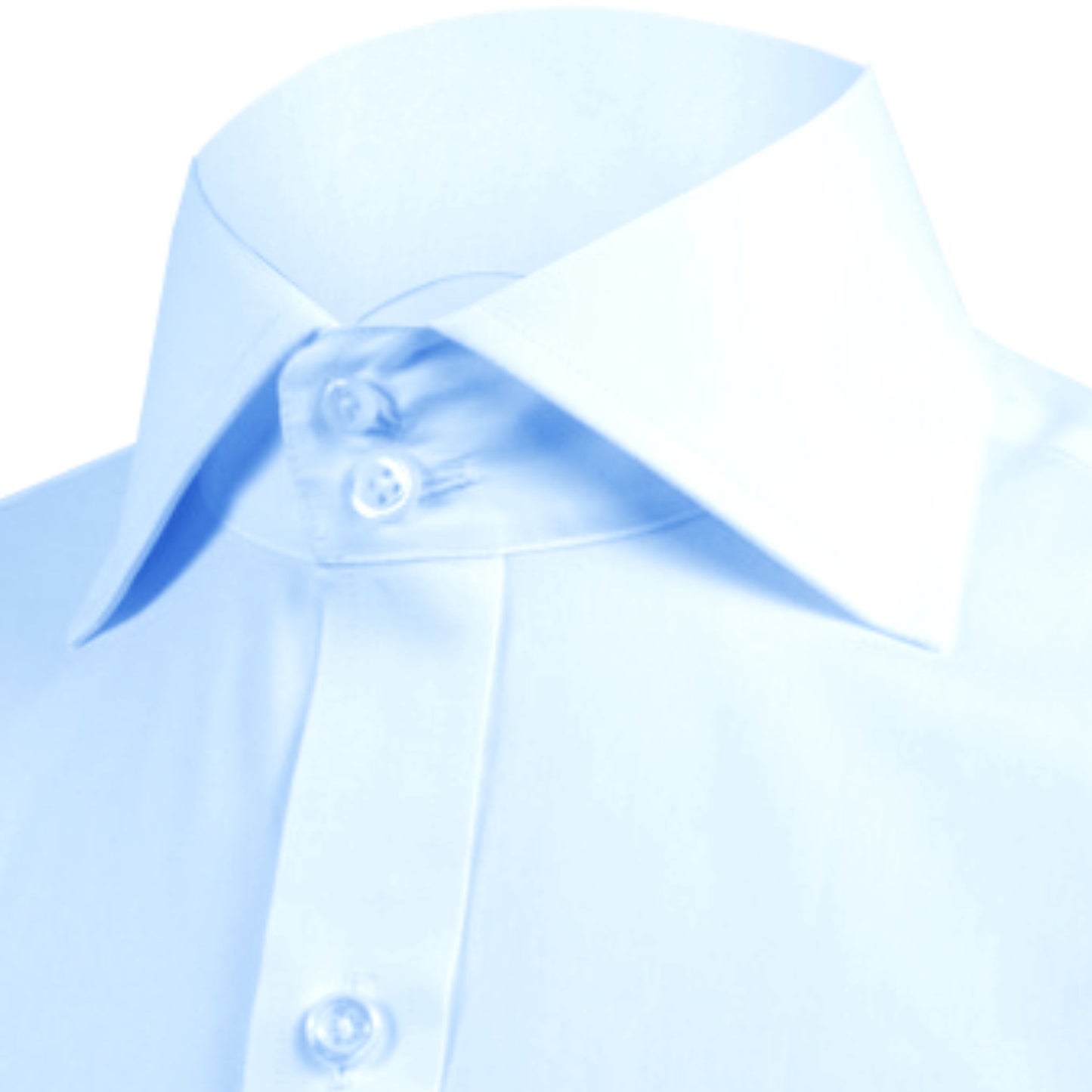 High Spread Collar Dress Shirt For Men President English Wide Spread Full Sleeves Sky Blue Shirt Men Wedding Attire Tall Neck Windsor Collar