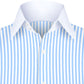 High Spread Collar Dress Shirt For Men President English Wide Spread Full Sleeves Blue Shirt Men Wedding Attire Tall Neck Windsor Collar