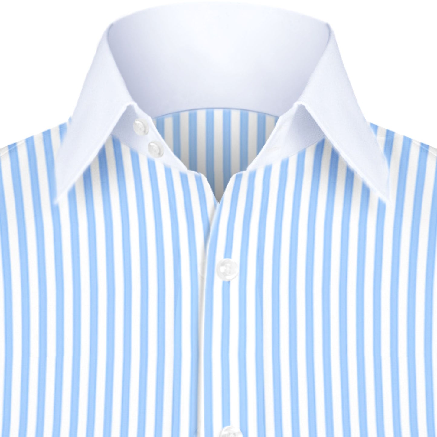 High Spread Collar Dress Shirt For Men President English Wide Spread Full Sleeves Blue Shirt Men Wedding Attire Tall Neck Windsor Collar