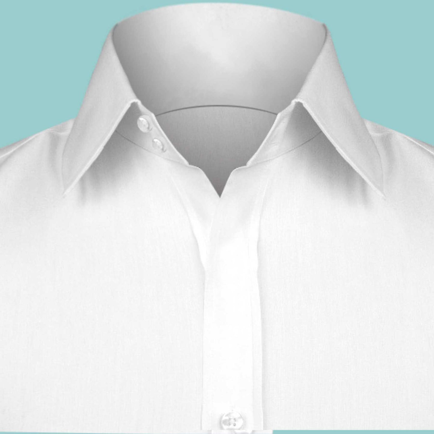 High Spread Collar Dress Shirt For Men President English Wide Spread Full Sleeves White Shirt Men Wedding Attire Tall Neck Windsor Collar