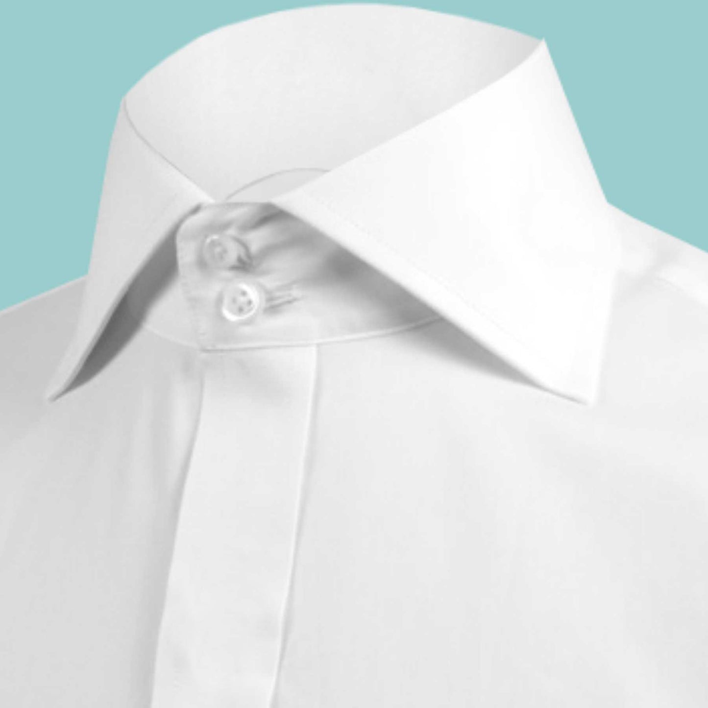 High Spread Collar Dress Shirt For Men President English Wide Spread Full Sleeves White Shirt Men Wedding Attire Tall Neck Windsor Collar