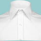 White Spread High Collar Shirt Gift For Men 2 Buttons On Stiff High Neck Pointed Collar Shirt Kent Windsor Vintage Style Cotton Shirt Collar