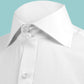 High Spread Collar Dress Shirt For Men President English Wide Spread Full Sleeves White Shirt Men Wedding Attire Tall Neck Windsor Collar