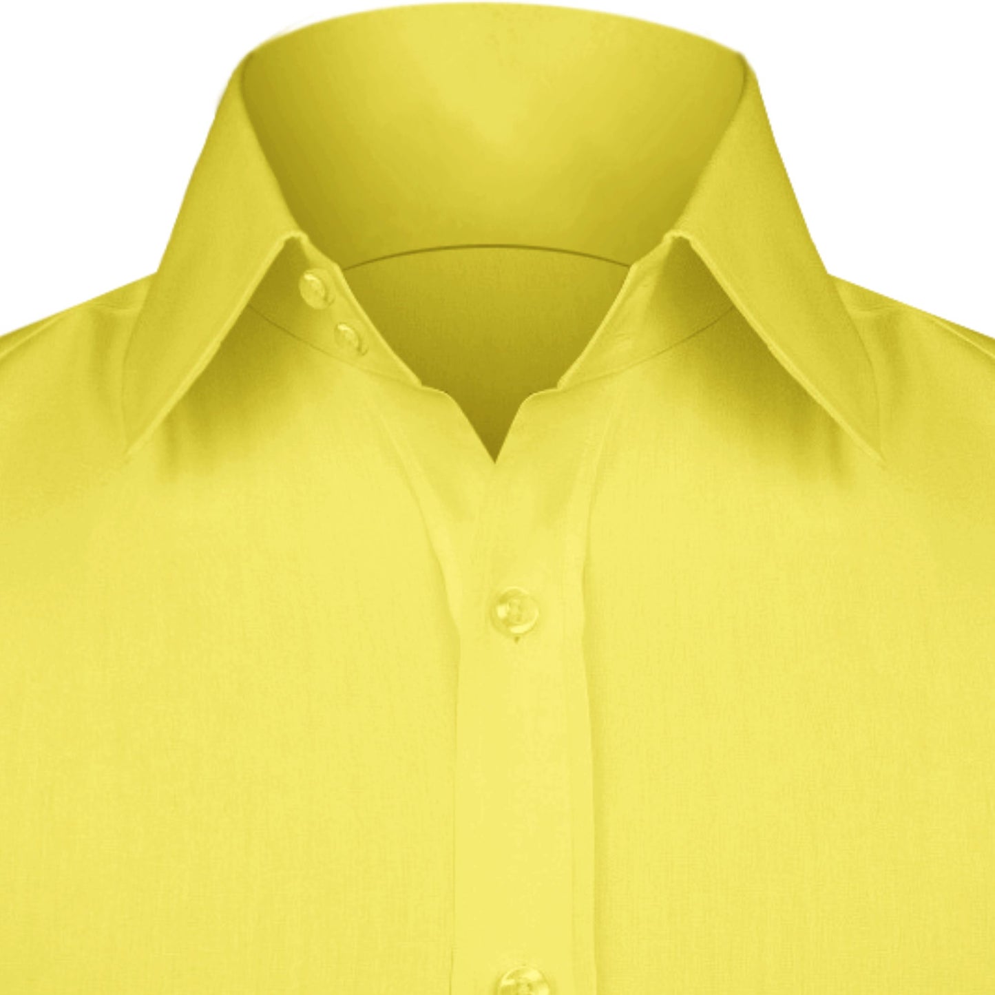 High Spread Collar Dress Shirt For Men President English Wide Spread Full Sleeves Yellow Shirt Men Wedding Attire Tall Neck Windsor Collar