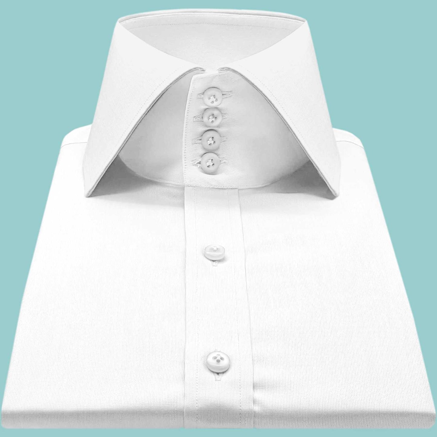 High Spread Collar Dress Shirt For Men President English Wide Spread Full Sleeves White Shirt Men Wedding Attire Tall Neck Windsor Collar