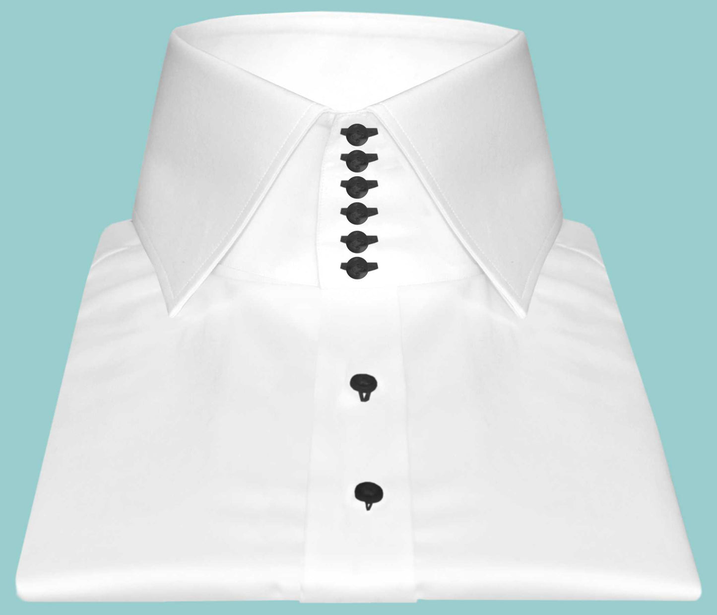 High Spread Collar Dress Shirt For Men President English Wide Spread Full Sleeves White Shirt Men Wedding Attire Tall Neck Windsor Collar