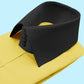 High Spread Collar Dress Shirt For Men President English Wide Spread Full Sleeves Yellow Shirt Men Wedding Attire Tall Neck Windsor Collar