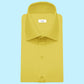 High Spread Collar Dress Shirt For Men President English Wide Spread Full Sleeves Yellow Shirt Men Wedding Attire Tall Neck Windsor Collar