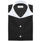 Long Spear Pointed Collar Shirt Vintage Style Cutaway Dagger Collar Shirt Black Shirt Summer Beach Party Men's Handmade Long Sleeves Shirt