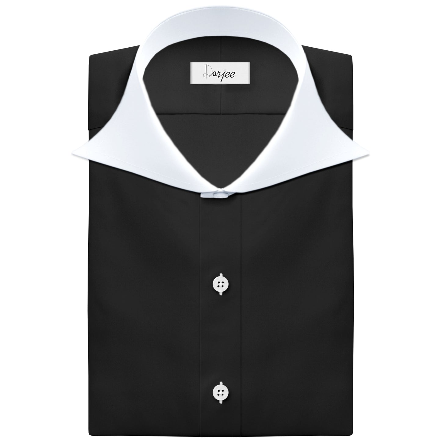 Long Spear Pointed Collar Shirt Vintage Style Cutaway Dagger Collar Shirt Black Shirt Summer Beach Party Men's Handmade Long Sleeves Shirt