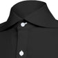 Long Spear Pointed Collar Shirt Vintage Style Cutaway Dagger Collar Shirt Black Shirt Summer Beach Party Men's Handmade Long Sleeves Shirt