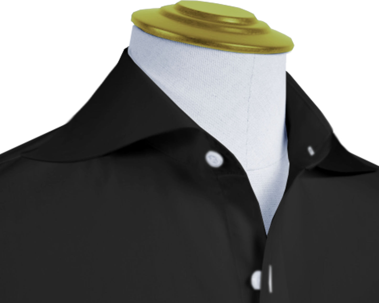 Long Spear Pointed Collar Shirt Vintage Style Cutaway Dagger Collar Shirt Black Shirt Summer Beach Party Men's Handmade Long Sleeves Shirt