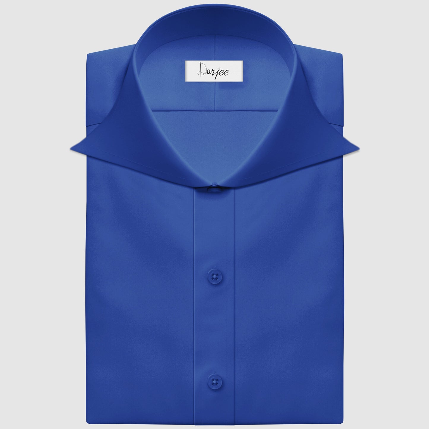 Long Spear Pointed Collar Shirt Vintage Style Cutaway Dagger Collar Shirt Blue Shirt Summer Beach Party Men's Handmade Long Sleeves Shirt