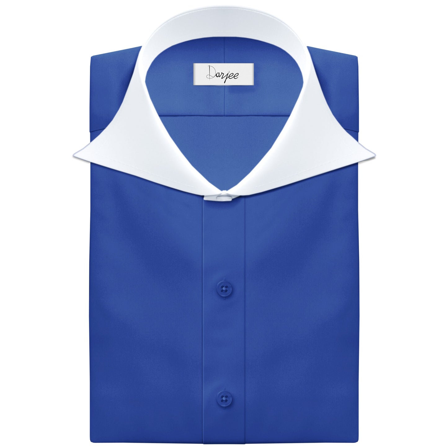 Long Spear Pointed Collar Shirt Vintage Style Cutaway Dagger Collar Shirt Blue Shirt Summer Beach Party Men's Handmade Long Sleeves Shirt