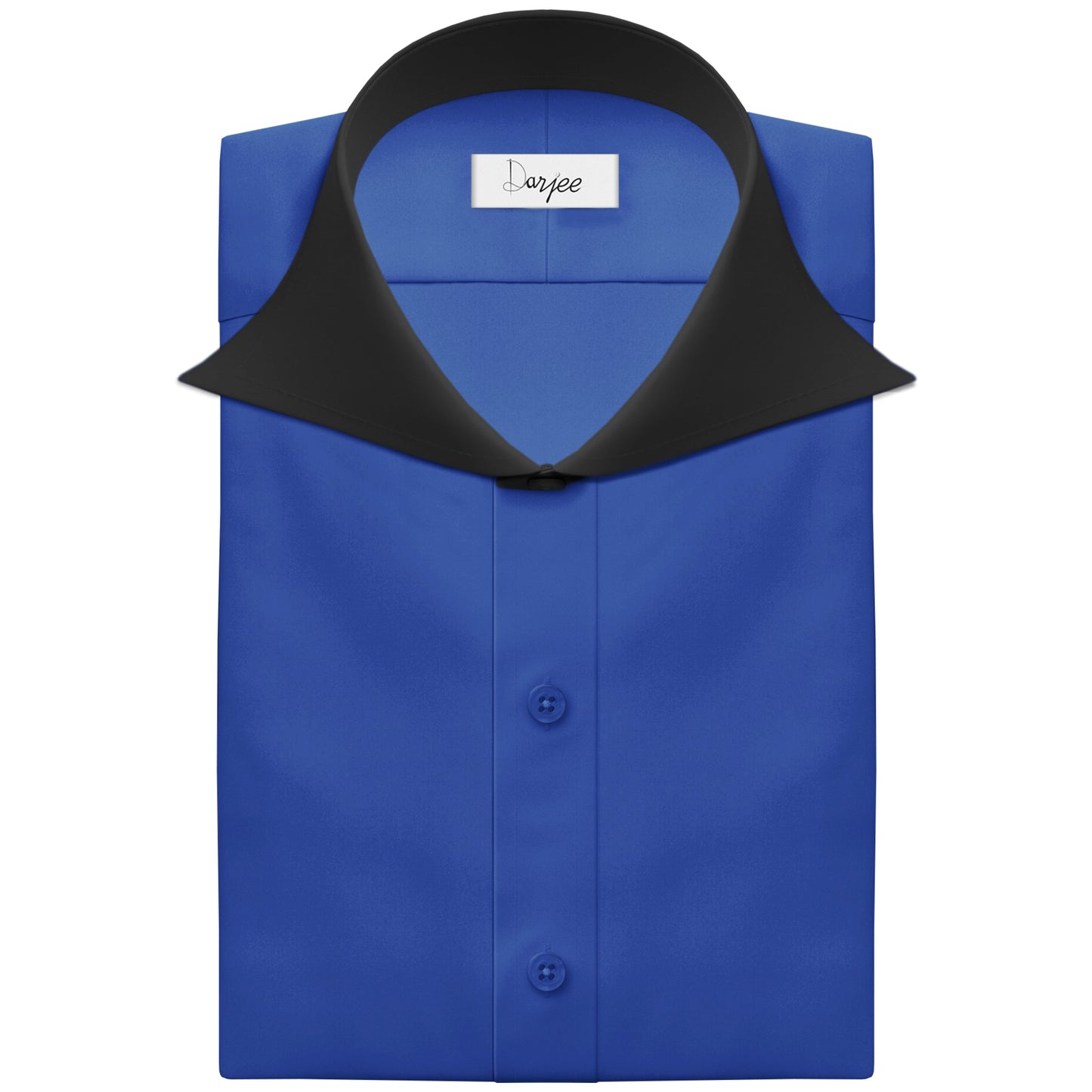 Long Spear Pointed Collar Shirt Vintage Style Cutaway Dagger Collar Shirt Blue Shirt Summer Beach Party Men's Handmade Long Sleeves Shirt
