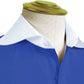 Long Spear Pointed Collar Shirt Vintage Style Cutaway Dagger Collar Shirt Blue Shirt Summer Beach Party Men's Handmade Long Sleeves Shirt