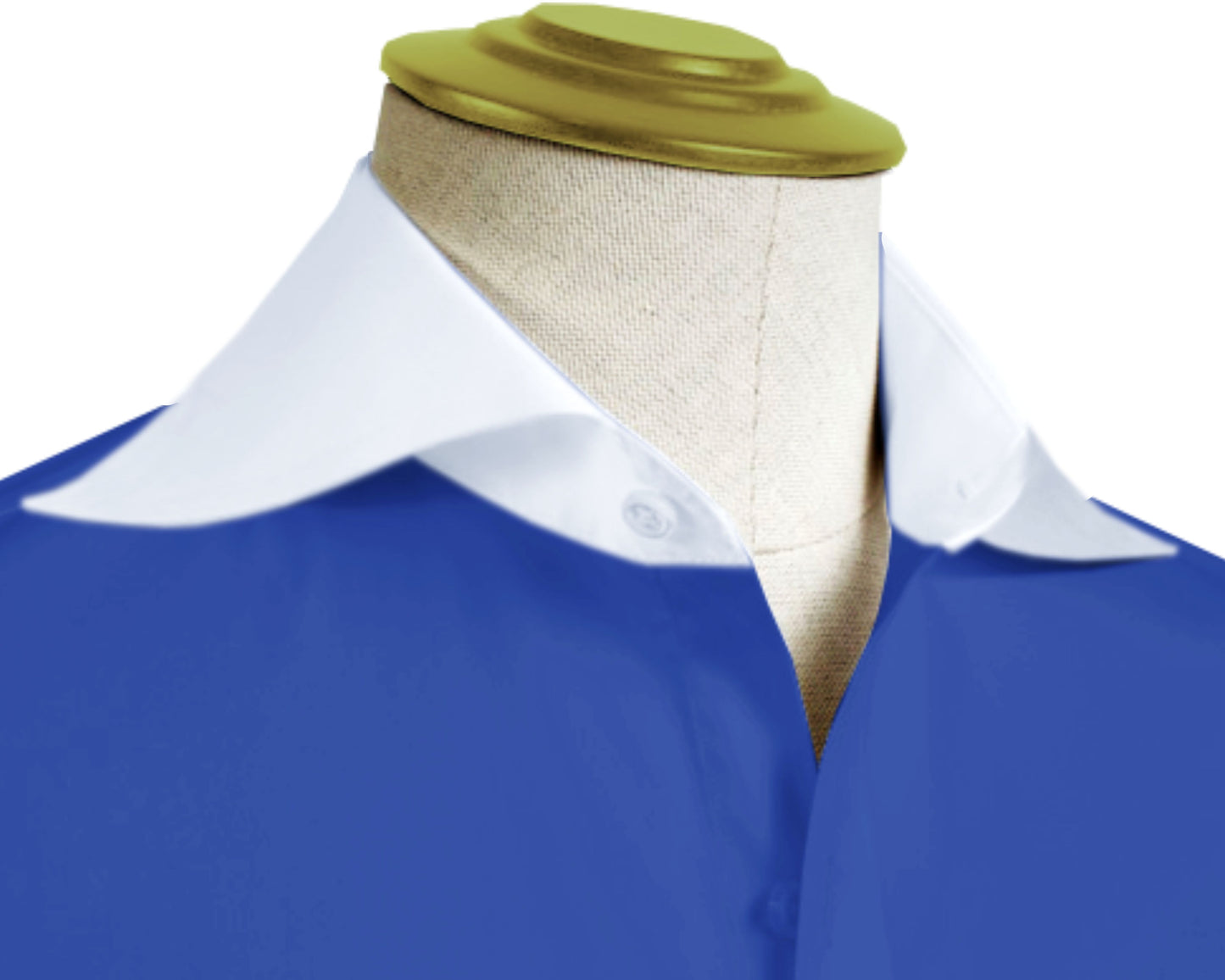 Long Spear Pointed Collar Shirt Vintage Style Cutaway Dagger Collar Shirt Blue Shirt Summer Beach Party Men's Handmade Long Sleeves Shirt