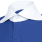 Long Spear Pointed Collar Shirt Vintage Style Cutaway Dagger Collar Shirt Blue Shirt Summer Beach Party Men's Handmade Long Sleeves Shirt