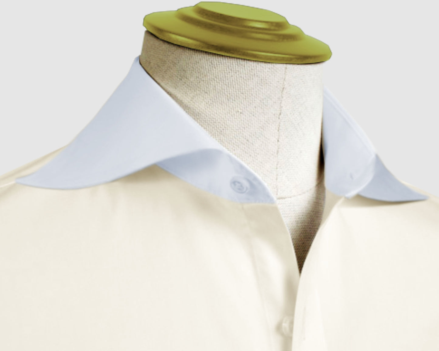 Long Spear Pointed Collar Shirt Vintage Style Cutaway Dagger Collar Shirt Cream Shirt Summer Beach Party Men's Handmade Long Sleeves Shirt