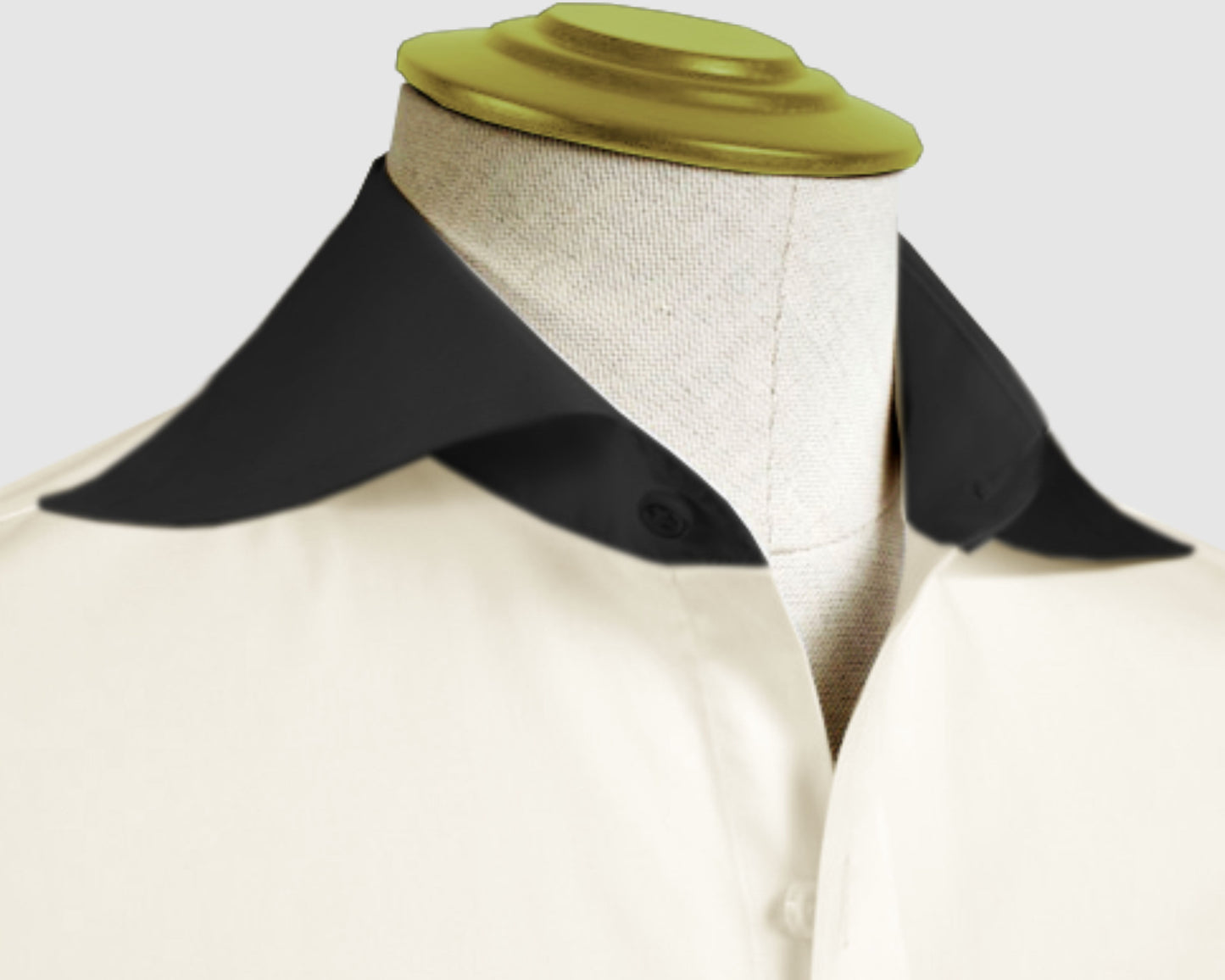 Long Spear Pointed Collar Shirt Vintage Style Cutaway Dagger Collar Shirt Cream Shirt Summer Beach Party Men's Handmade Long Sleeves Shirt
