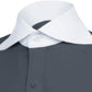 Long Spear Pointed Collar Shirt Vintage Style Cutaway Dagger Collar Shirt Grey Shirt Summer Beach Party Men's Handmade Long Sleeves Shirt