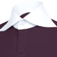 Long Spear Pointed Collar Shirt Vintage Style Cutaway Dagger Collar Shirt Lilac Shirt Summer Beach Party Men's Handmade Long Sleeves Shirt (Copy)