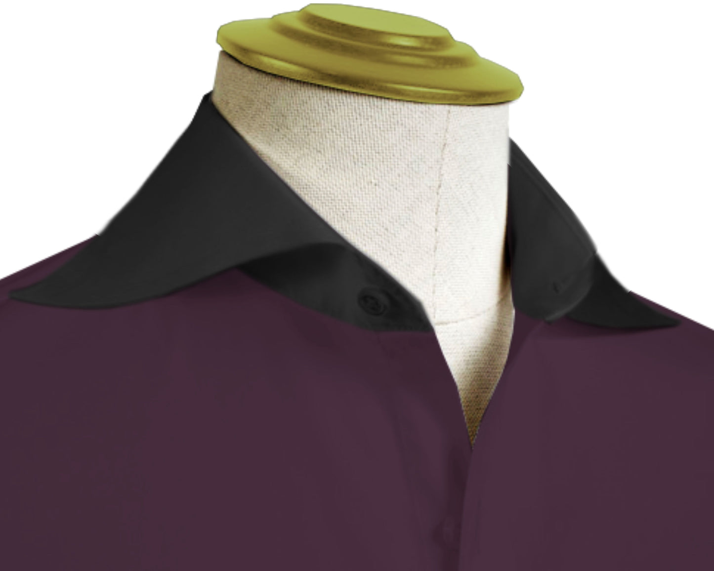 Long Spear Pointed Collar Shirt Vintage Style Cutaway Dagger Collar Shirt Lilac Shirt Summer Beach Party Men's Handmade Long Sleeves Shirt (Copy)