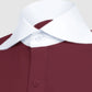 Long Spear Pointed Collar Shirt Vintage Style Cutaway Dagger Collar Shirt Red Shirt Summer Beach Party Men's Handmade Long Sleeves Shirt