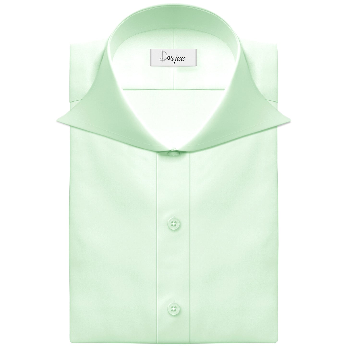 Long Spear Pointed Collar Shirt Vintage Style Cutaway Dagger Collar Shirt Mint Green Shirt Summer Beach Party Men's Handmade Long Sleeves Shirt