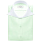 Long Spear Pointed Collar Shirt Vintage Style Cutaway Dagger Collar Shirt Mint Green Shirt Summer Beach Party Men's Handmade Long Sleeves Shirt