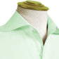 Long Spear Pointed Collar Shirt Vintage Style Cutaway Dagger Collar Shirt Mint Green Shirt Summer Beach Party Men's Handmade Long Sleeves Shirt