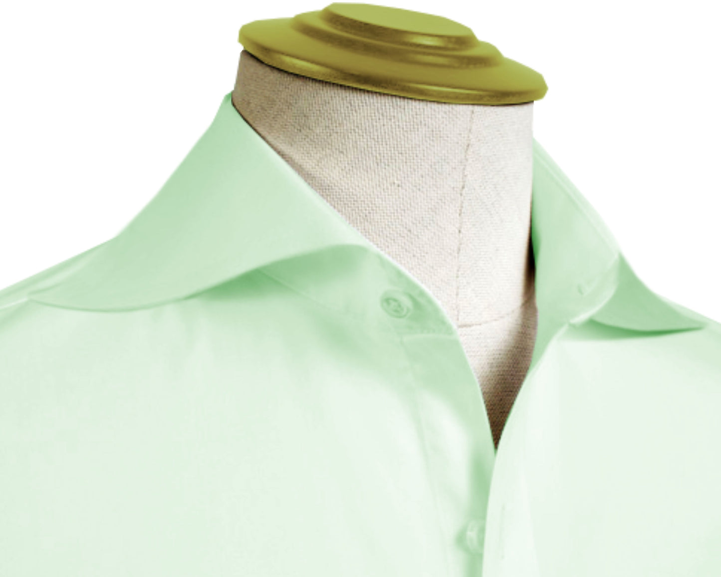 Long Spear Pointed Collar Shirt Vintage Style Cutaway Dagger Collar Shirt Mint Green Shirt Summer Beach Party Men's Handmade Long Sleeves Shirt