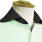Long Spear Pointed Collar Shirt Vintage Style Cutaway Dagger Collar Shirt Mint Green Shirt Summer Beach Party Men's Handmade Long Sleeves Shirt