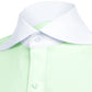 Long Spear Pointed Collar Shirt Vintage Style Cutaway Dagger Collar Shirt Mint Green Shirt Summer Beach Party Men's Handmade Long Sleeves Shirt