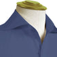 Long Spear Pointed Collar Shirt Vintage Style Cutaway Dagger Collar Shirt Navy Blue Shirt Summer Beach Party Men's Handmade Long Sleeves Shirt