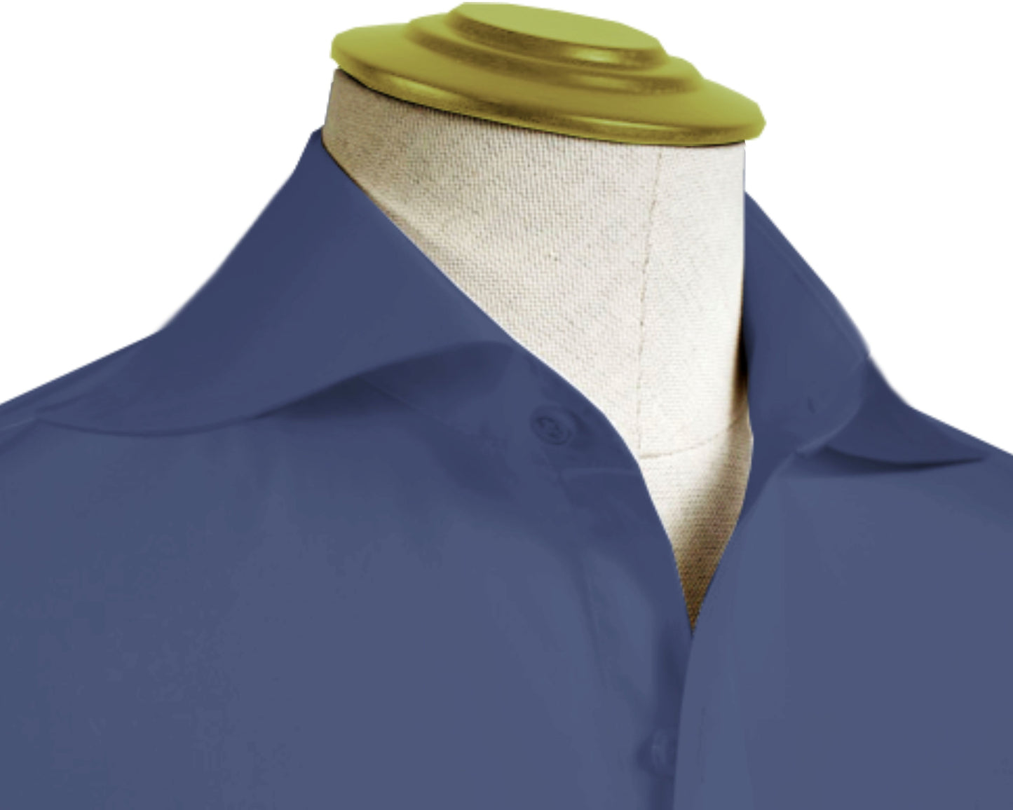 Long Spear Pointed Collar Shirt Vintage Style Cutaway Dagger Collar Shirt Navy Blue Shirt Summer Beach Party Men's Handmade Long Sleeves Shirt