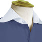 Long Spear Pointed Collar Shirt Vintage Style Cutaway Dagger Collar Shirt Navy Blue Shirt Summer Beach Party Men's Handmade Long Sleeves Shirt