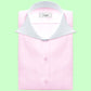 Long Spear Pointed Collar Shirt Vintage Style Cutaway Dagger Collar Shirt Pink Shirt Summer Beach Party Men's Handmade Long Sleeves Shirt