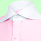 Long Spear Pointed Collar Shirt Vintage Style Cutaway Dagger Collar Shirt Pink Shirt Summer Beach Party Men's Handmade Long Sleeves Shirt