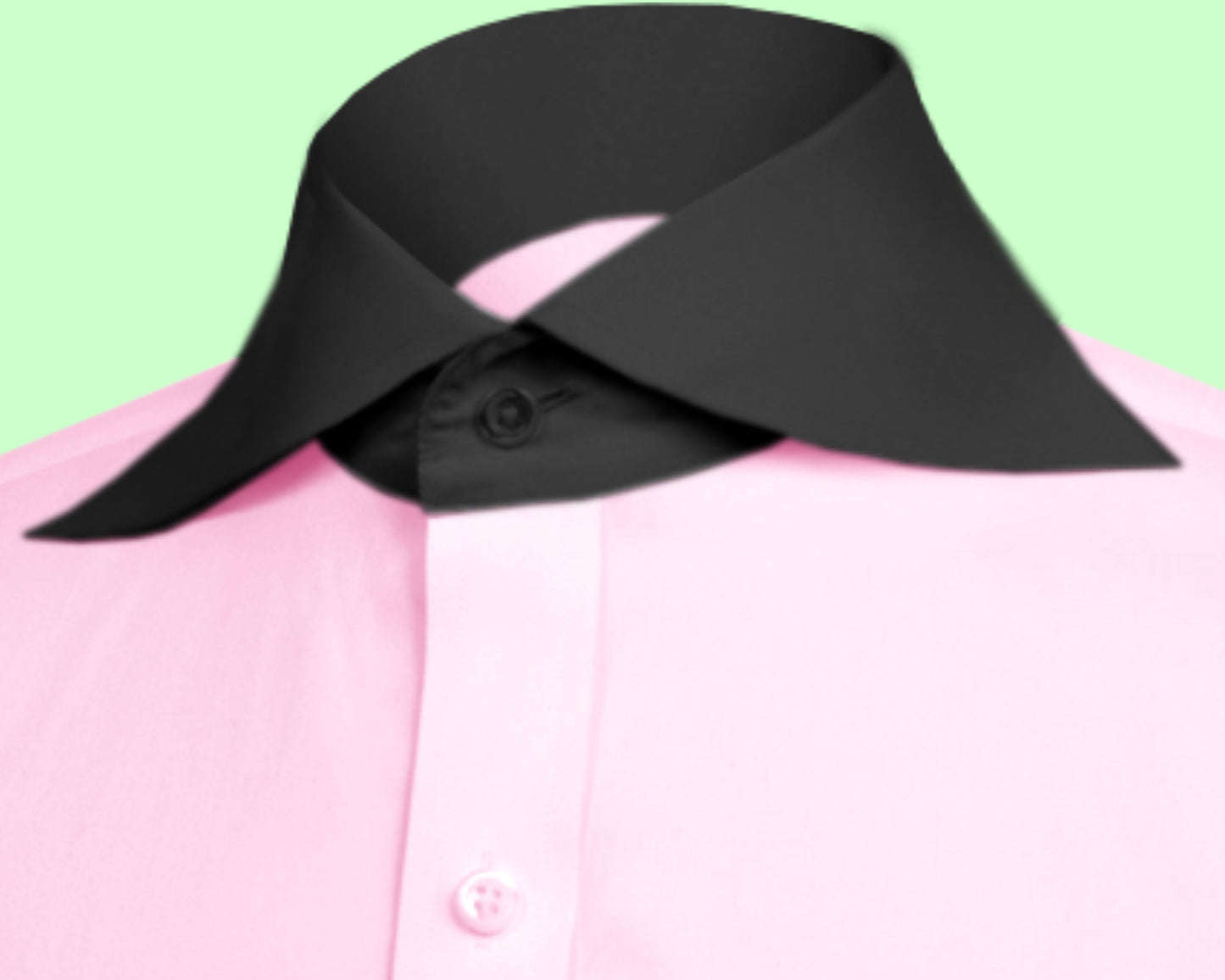 Long Spear Pointed Collar Shirt Vintage Style Cutaway Dagger Collar Shirt Pink Shirt Summer Beach Party Men's Handmade Long Sleeves Shirt