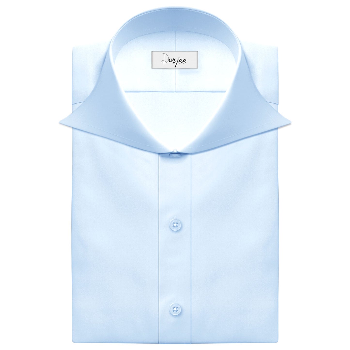 Long Spear Pointed Collar Shirt Vintage Style Cutaway Dagger Collar Shirt Sky Blue Shirt Summer Beach Party Men's Handmade Long Sleeves Shirt