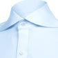 Long Spear Pointed Collar Shirt Vintage Style Cutaway Dagger Collar Shirt Sky Blue Shirt Summer Beach Party Men's Handmade Long Sleeves Shirt