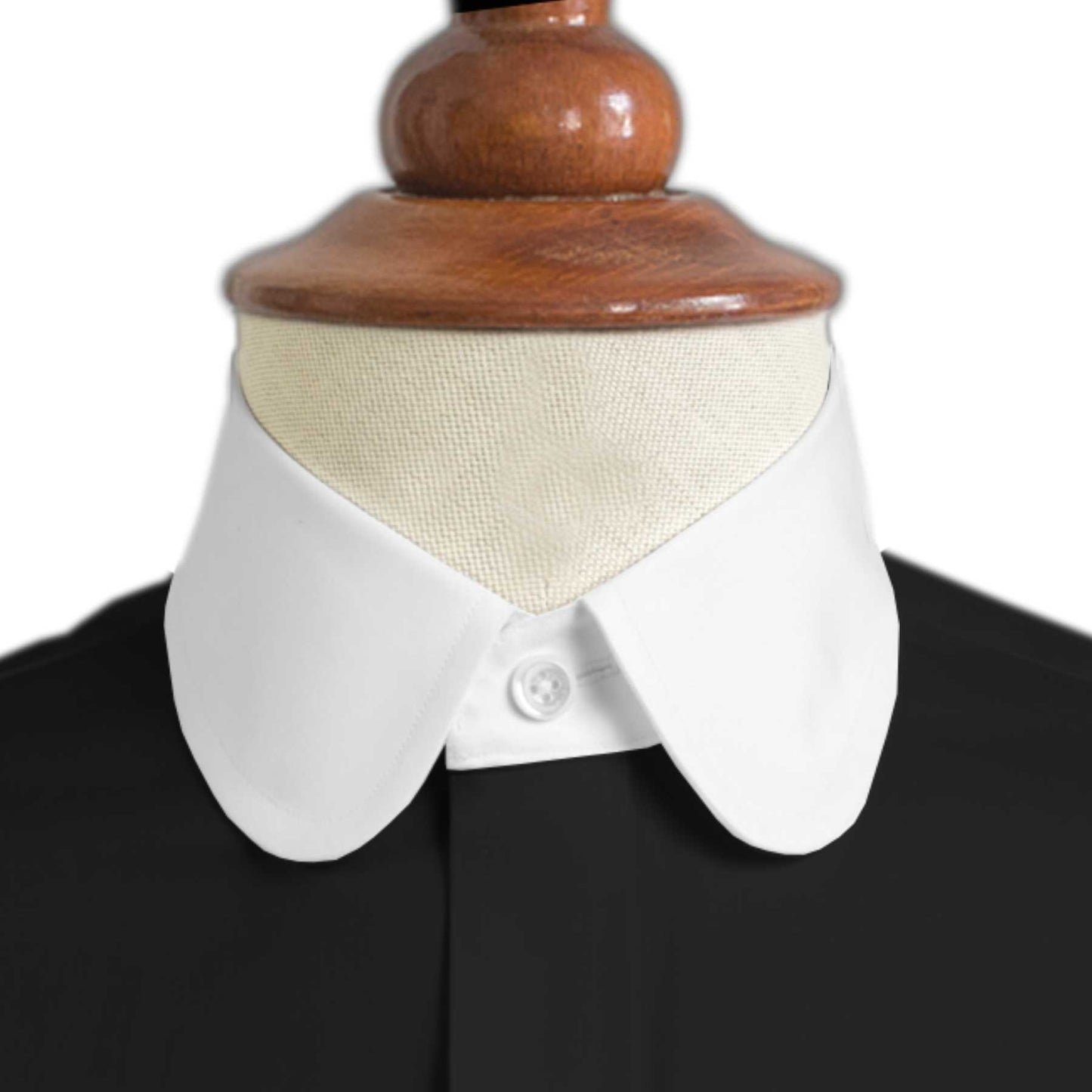 eaky Blinder Style Attire/ Solid Black Shirt Penny Club Round Tip Peter Pan Collar Vintage Wedding Dress Shirt Mens Cotton Shelby Brothers