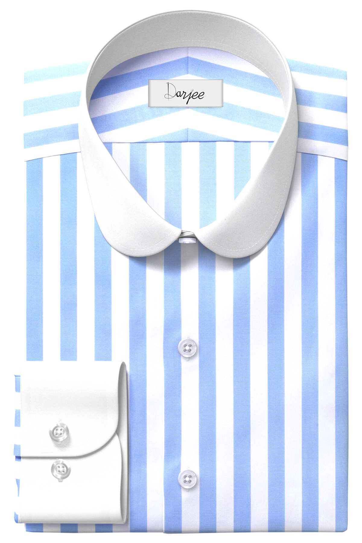 eaky Blinder Style Attire/ Solid Sky Blue and White Shirt Penny Club Round Tip Peter Pan Collar Vintage Wedding Dress Shirt Mens Cotton Shelby Brothers
